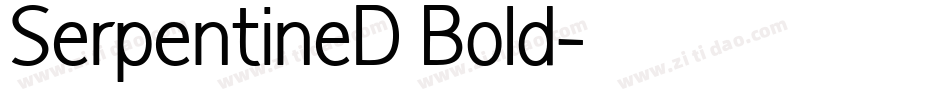 SerpentineD Bold字体转换